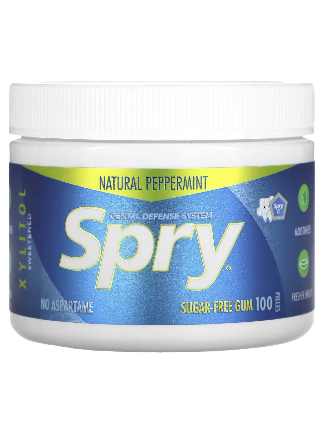 Spry Fresh Natural Chewing Gum - Natural Peppermint.