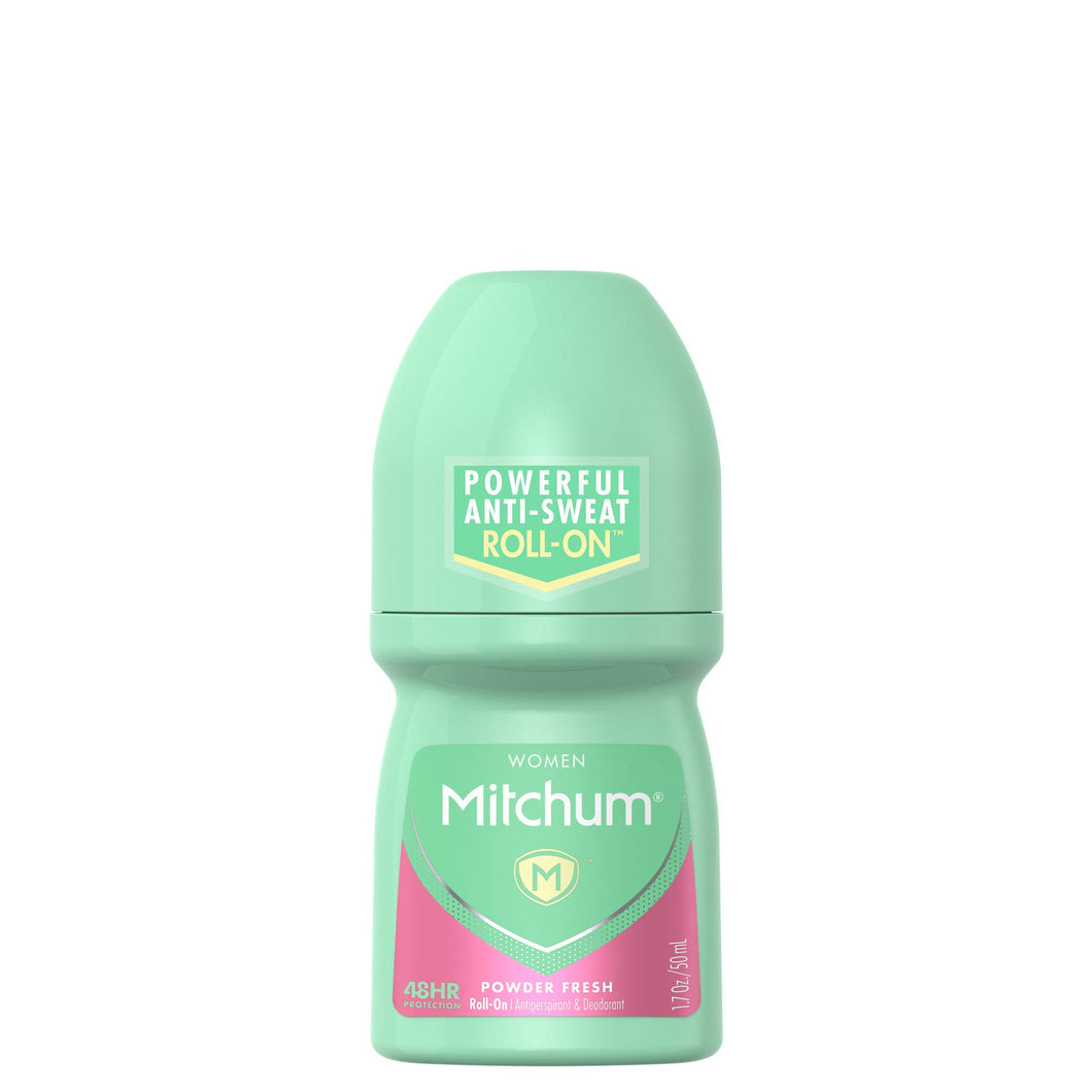 Mitchum Women Roll-On Antiperspirant Deodorant, Powder Fresh