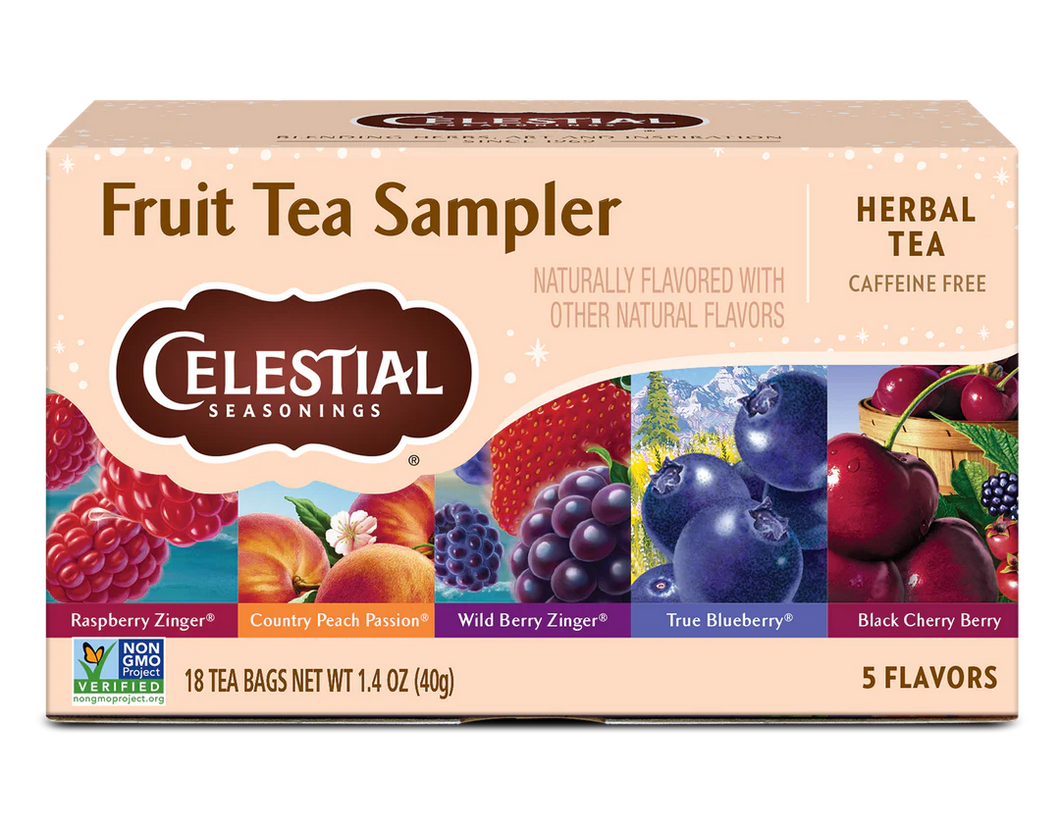 Celestial Seasonings Fruit Tea Sampler.