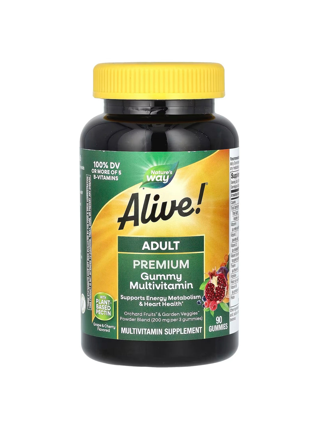 Alive Adult Premium Gummies Multivitamin, Grape and Cherry