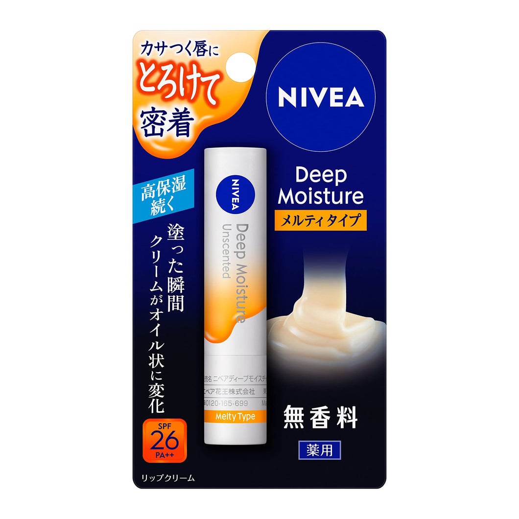 Nivea Deep Moisture Lip Melty Type Unscented