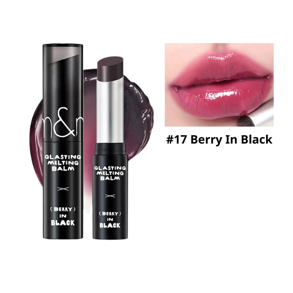 rom&nd x INAPSQUARE GLASTING MELTING BALM - Berry in Black