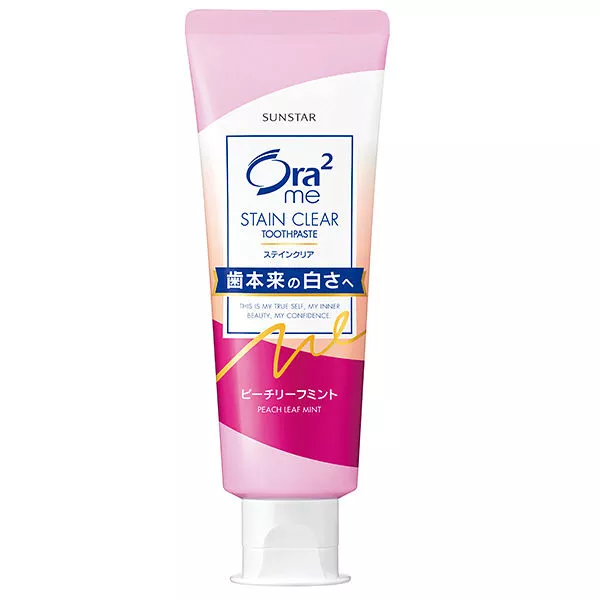 sunstar ora2 me stain clear toothpaste peach leaf